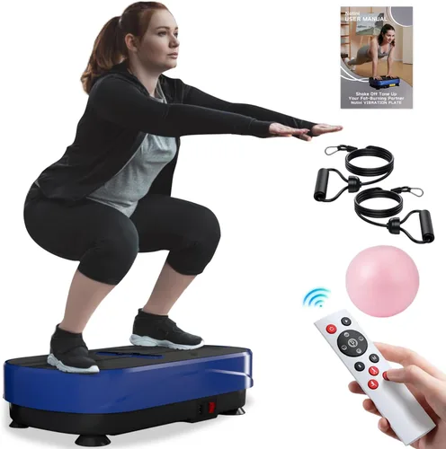 Miniatura 11 de Natini Vibration Plate Exercise Machine - Power Vibrating Plate for Lymphatic Drainage,Whole Boday Workout Machine for Women Weight Loss Home