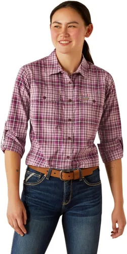 Miniatura 24 de Ariat Camisa de trabajo para mujer Rebar Made Tough Venttek Durastretch