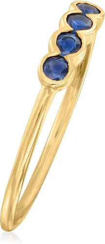 Miniatura 3 de RS Pure by Ross-Simons 020 ct tw Sapphire Ring in 14kt Yellow Gold