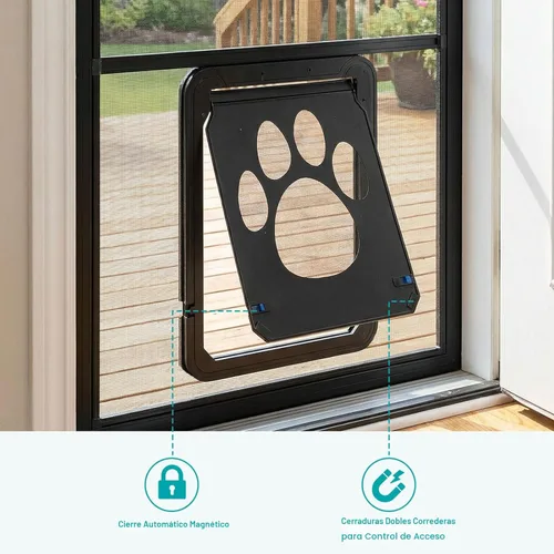 Miniatura 5 de Ownpets Puerta mosquitera para perros, Puerta mosquitera para mascotas con cierre, Puerta mosquitera magnética con cierre, Puerta mosquitera robusta