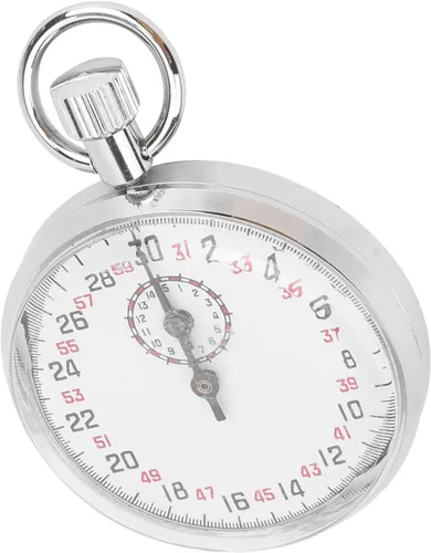 Miniatura 2 de CHICIRIS Cronómetro de metal duradero con pantalla de dial grande, temporizador de carrera portátil para entrenamiento deportivo, ideal