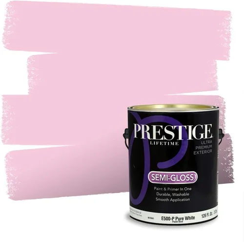 Miniatura 667 de Prestige Paints Pintura exterior e imprimación en uno, 1 galón, plano, coincidencia comparable de Valspar* Amber Rose*