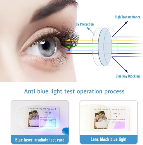 Miniatura 4 de Okany Lentes de bloqueo de luz azul para mujeres, hombres y mujeres, con filtro de pantalla de computadora negra, gafas de juego para mujeres