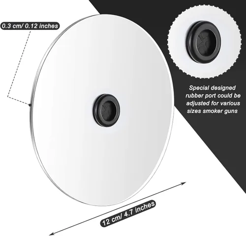 Miniatura 3 de 6 fundas para tazas de pistola de ahumar, tapas de infusor, fundas de bebidas de cóctel, accesorios para pistolas de fumar para copas de vino