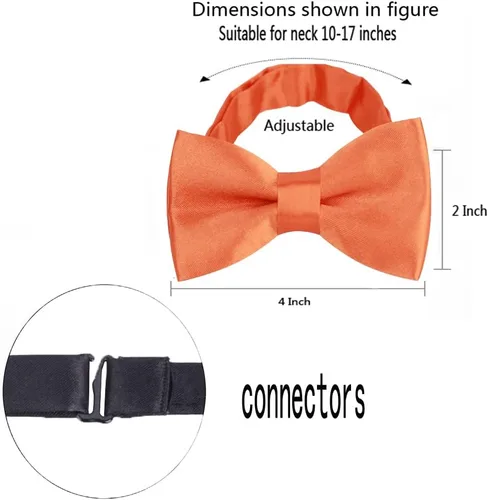 Miniatura 2 de chiyu-yang Tirantes para niños y niñas, pajarita para niños, gafas, pulsera, tirantes naranjas, accesorios para juegos de rol, fiestas, Halloween