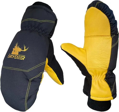 Miniatura 9 de SKYDEER Guantes de esquí súper cálidos con piel de ciervo suave y aislamiento Thinsulate de 150 G 3M (SD8753M)