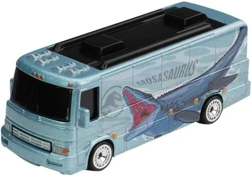 Miniatura 3 de Hot Wheels Vehículo a escala de autobús turístico para niños de 3 años en adelante y coleccionistas de autos de juguete clásicos, con nuevos