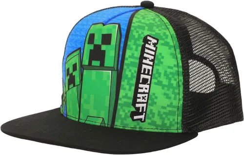 Miniatura 3 de Minecraft Creepers & Logo Youth Trucker Hat Multicolor, Multi colorido
