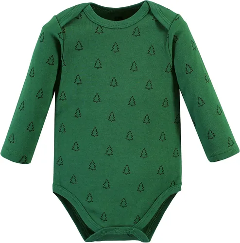 Miniatura 29 de Hudson Baby Body unisex de algodón de manga larga para bebé, leopardo rosa rojo