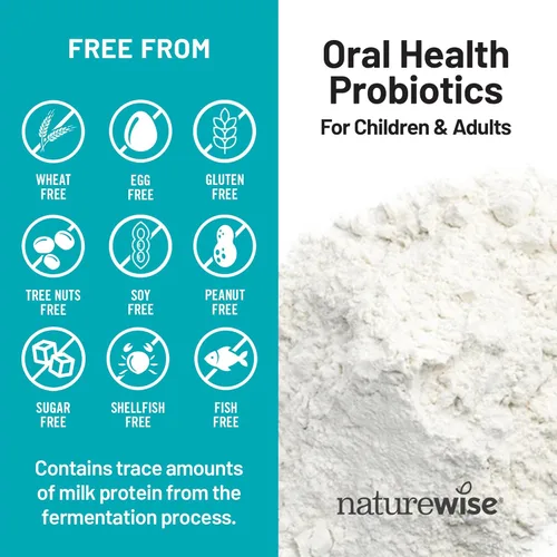 Miniatura 7 de Probióticos masticables para salud oral NatureWise, protección clínicamente comprobada para dientes y encías , 1, 1
