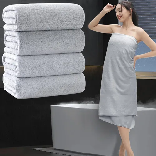 Miniatura 20 de Sábana de Baño Extra Grande de 4 Piezas (35"x70") - Sábana de Baño Ultra Suave de Tamaño Grande, Juego de Sábanas de Baño para Baño de Hotel, Sábana