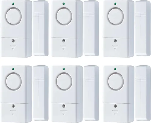 Alarma de puerta para puertas al abrir, alarma de puerta de ventana de 120 DB, alarma de ventana de puerta para seguridad de los niños, paquete de 6