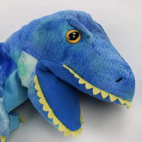 Miniatura 4 de Títeres de mano de dinosaurio de peluche, animal de peluche de dinosaurio, lindo juguete de peluche suave, gran regalo de cumpleaños para niños