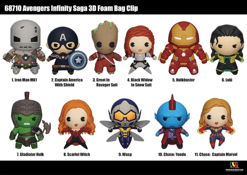 Miniatura 2 de Marvel Avengers Infinity Saga - Bolsa de espuma 3D con clip en bolsa de persiana