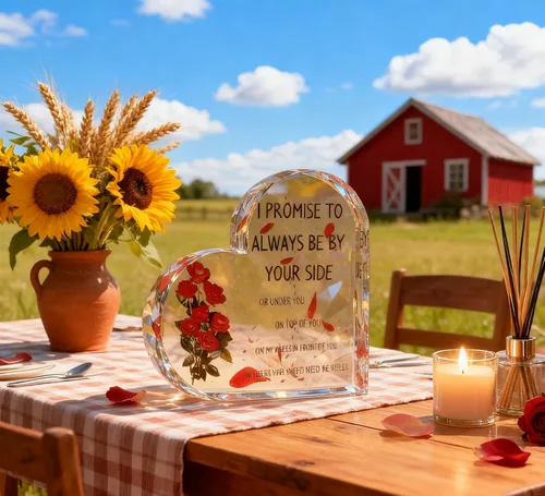 Miniatura 5 de Placa de corazón de acrílico, citas inspiradoras, regalo romántico para novia, novio, amante, regalo para boda, cumpleaños, aniversario, decoración