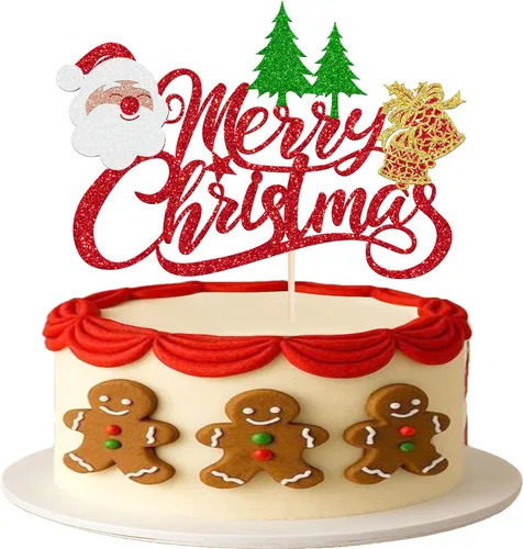 Miniatura 17 de Rsstarxi 1 Paquete Decoración para Pastel Feliz Cumpleaños Jesús con Purpurina Natividad Navidad Palillo para Pastel Decoraciones de Pastel