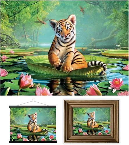 Miniatura 72 de Impresiones de arte de pared lenticular 3D LiveLife - El amor de un padre de Deluxebase. Póster 3D de león sin marco. Decoración de pared perfecta.