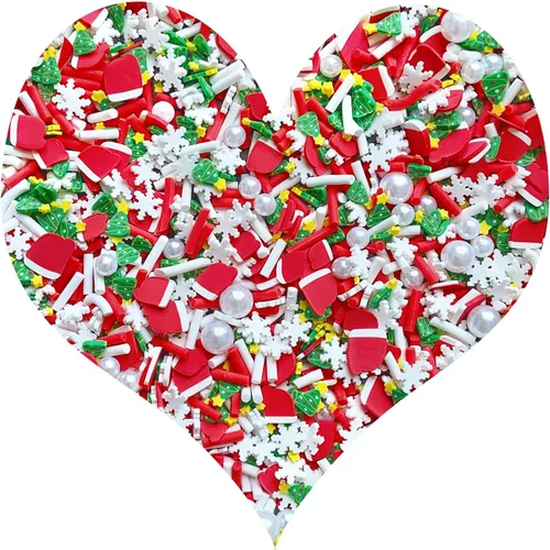 Miniatura 41 de Chispitas Falsas Chispitas Falsas de Navidad Chispitas Falsas de Caramelo Chispitas de Arcilla Polimérica Chispitas Poliméricas Rebanadas de Arcilla