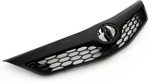 CHEDA Conjunto de rejilla superior delantera, compatible con Toyota Camry 2012-2014 pintado parcialmente negro, SE/SE Sport, 5310106340C0
