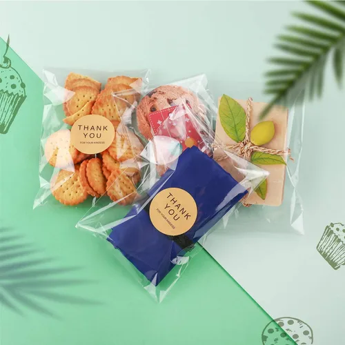 Miniatura 3 de 480 bolsas de celofán resellables transparentes de 2 tamaños con 180 PCS de 3.5 x 5 pulgadas, 300 PCS de 4 x 6 pulgadas, buenas para panadería