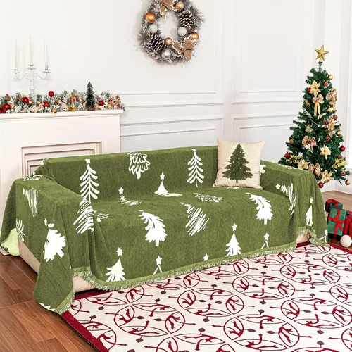 Miniatura 24 de MYSKY HOME - Funda de sofá bohemia supersuave para sofá de 2 a 3 plazas, funda de sofá de jacquard negro, para sofá biplaza y futón, funda para sofá