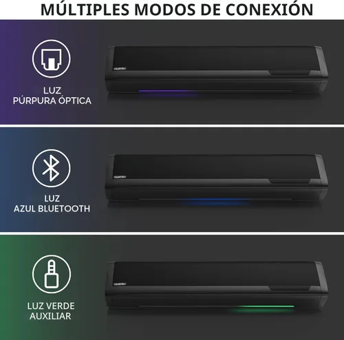 Miniatura 3 de Saiyin - Barras de sonido para TV con subwoofer, 2.1 graves profundos, pequeña barra de sonido, monitor de altavoces, sistema de sonido envolvente