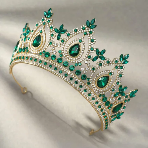 Miniatura 7 de SWEETV - Corona de reina para mujer, tiara nupcial para novias, tiara de princesa, diadema de quinceañera para concursos de belleza