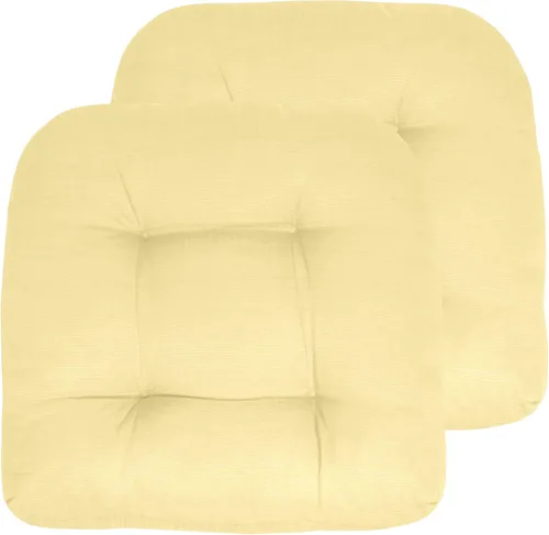 Miniatura 72 de Sweet Home Collection - Cojines para silla de patio al aire libre, cojines prémium con relleno grueso y cómodo de fibra, con tul, 19 x 19 pulgadas