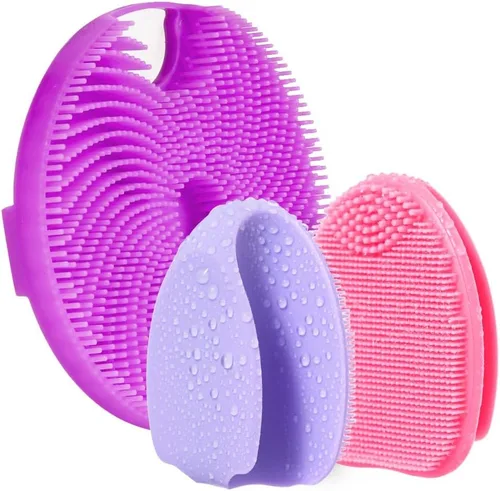 Miniatura 12 de Limpiador facial de silicona suave, limpiador corporal para limpieza profunda, exfoliación, 2 cepillos corporales de silicona para mujeres