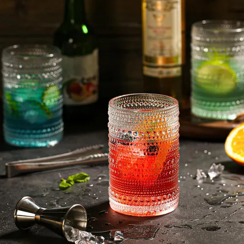 Miniatura 5 de Amzcku Juego de vasos Highball vintage de 12 - Vasos de cocina para agua, cóctel, leche, jugo y bebida