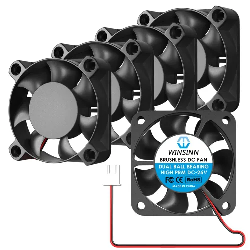 Miniatura 12 de WINSINN Ventilador USB de 1.575 in y 5 V – Rodamiento de bolas dual de 5000 RPM Reemplazo del ventilador de refrigeración para PC/CCTV/Banco