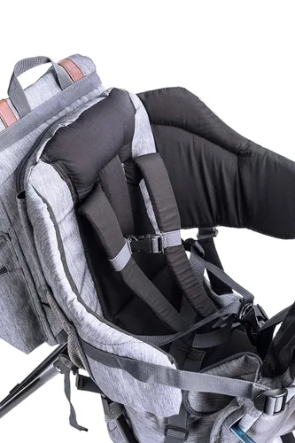 Miniatura 6 de ClevrPlus Urban Explorer - Mochila para bebé, color gris jaspeado