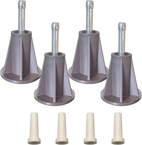 Miniatura 8 de Home's Place Patas de marco de cama de acero para reemplazar las ruedas. Evita deslizamientos. Resistentes patas de marco de cama de repuesto