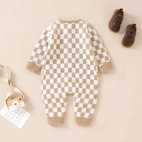 Miniatura 3 de Sduydiosy Mameluco para bebé recién nacido, ropa de manga larga con botones, lindo traje de invierno para bebé