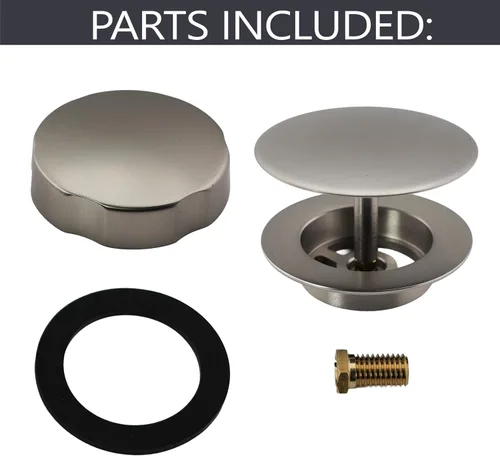 Miniatura 2 de Westbrass A50TE-07 - Moldura de repuesto estándar de 1-1/2 pulgadas para ensamblajes de desagüe de baño de accionamiento por cable, níquel satinado