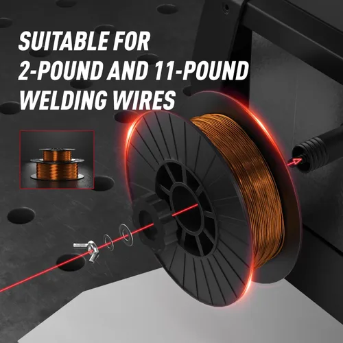 Miniatura 5 de ANDELI Soldador MIG de aluminio de 110 V/220 V 200 A, cortador de plasma de 50 A, combo de gas MIG/HF TIG/CUT/FRÍO/Stick/Flux Core MIG 6 en 1