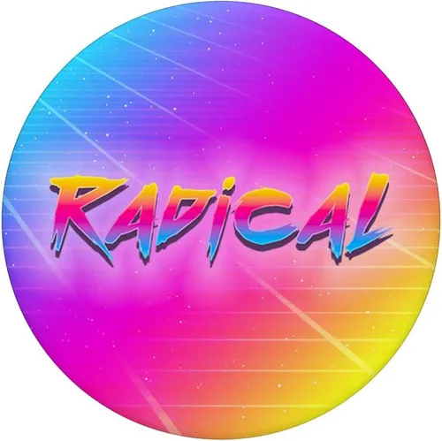 Miniatura 3 de Radical Retro 80s 90s Vintage Neon Outrun Synthwave - PopSockets Grip and Stand for Phones and Tablets