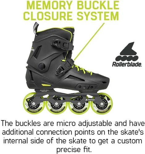 Miniatura 5 de Rollerblade Lightning - Patines en línea urbanos para hombre, color negro y lima