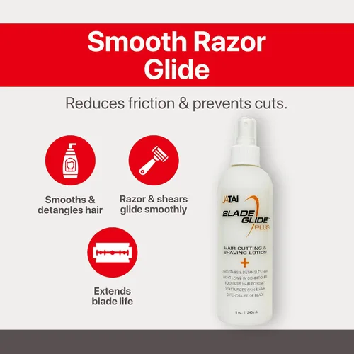 Miniatura 2 de JATAI - Blade Glide Plus - Loción para cortar y afeitar - Hidrata la piel y el cabello - Iguala la porosidad del cabello - Extiende la vida útil