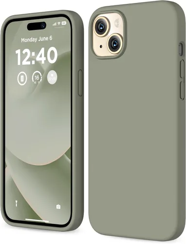 Miniatura 20 de Funda de silicona para iPhone 15 Plus, cubierta protectora de cuerpo completo, forro de microfibra suave antiarañazos, funda delgada ultrafina