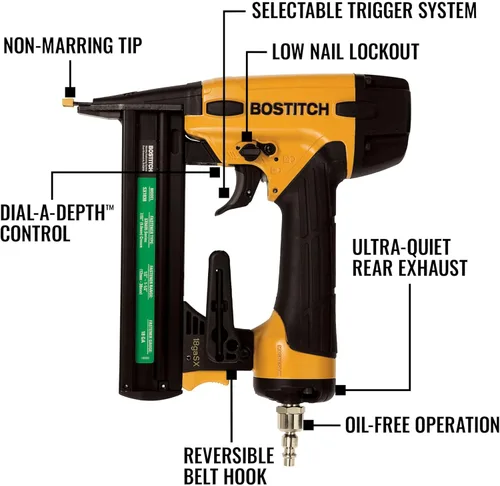 Miniatura 6 de BOSTITCH Grapadora de corona, estrecha, 18GA (SX1838K)