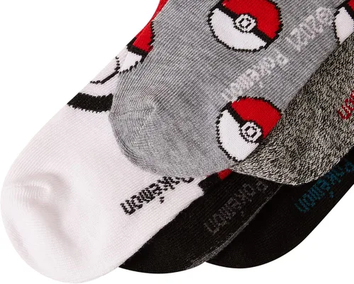 Miniatura 2 de Pokemon Paquete de 5 calcetines invisibles para niños