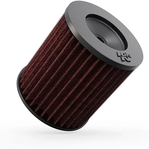 K&N Filtro de aire universal con abrazadera original de alto flujo de por vida: alto rendimiento, premium: diámetro de brida: 4.125 pulgadas, altura