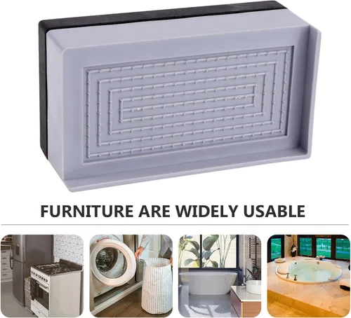 Miniatura 7 de Uonlytech Almohadillas de elevación de muebles, botines para muebles, patas de silla, parte inferior de silla, protector de piso, protectores
