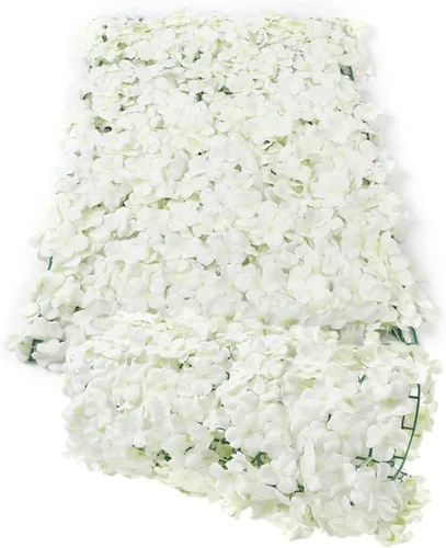 Miniatura 11 de Paquete de 10 paneles de pared de flores artificiales de 24 x 16 pulgadas, paneles de pared románticos de rosas de seda para bodas, fiestas, hogar