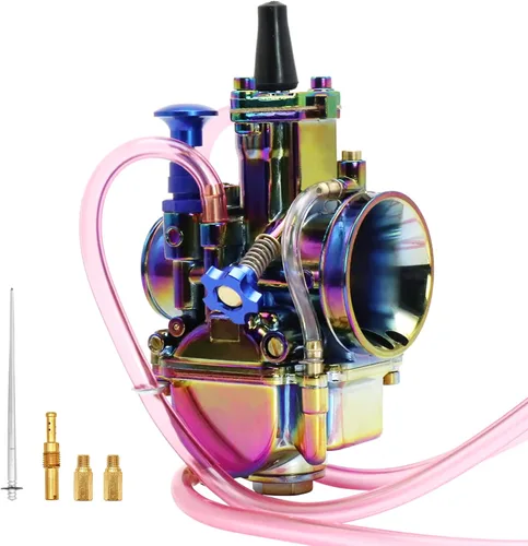 Carburador de motocicleta arcoíris colorido 4T universal, piezas de adaptación para carreras para DirtBike de 50 100 150 200 250cc, 21mm ZSDTRP