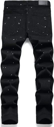 Miniatura 2 de OIIIO Jeans de ajuste regular y elásticos para hombre