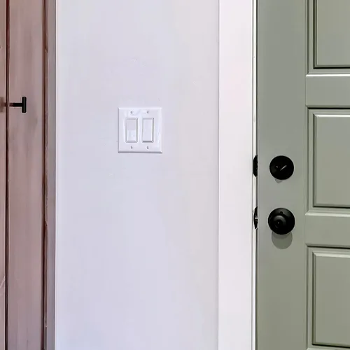 Miniatura 3 de Maxxima Interruptor decorativo de pared de 3 vías/un solo polo, 15 A de encendido/apagado suave al tacto, blanco, reemplazo de interruptor de pared