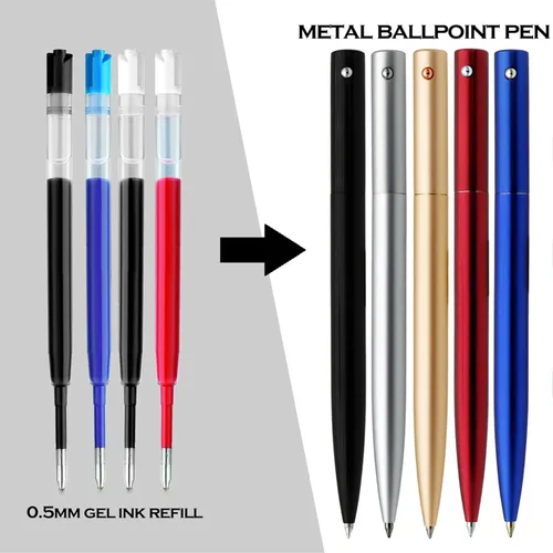 Miniatura 8 de DunBong G2 - Recambios de tinta de gel, para bolígrafos de gel retráctiles, bolígrafos de tinta de gel, punta fina de 0.020 in, paquete de 5 (negro)