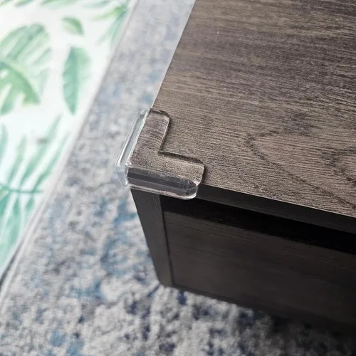 Miniatura 8 de Paquete de 20 protectores de esquina para bebé, protector de esquina transparente para muebles de esquina y borde, amortiguador para bordes de mesa